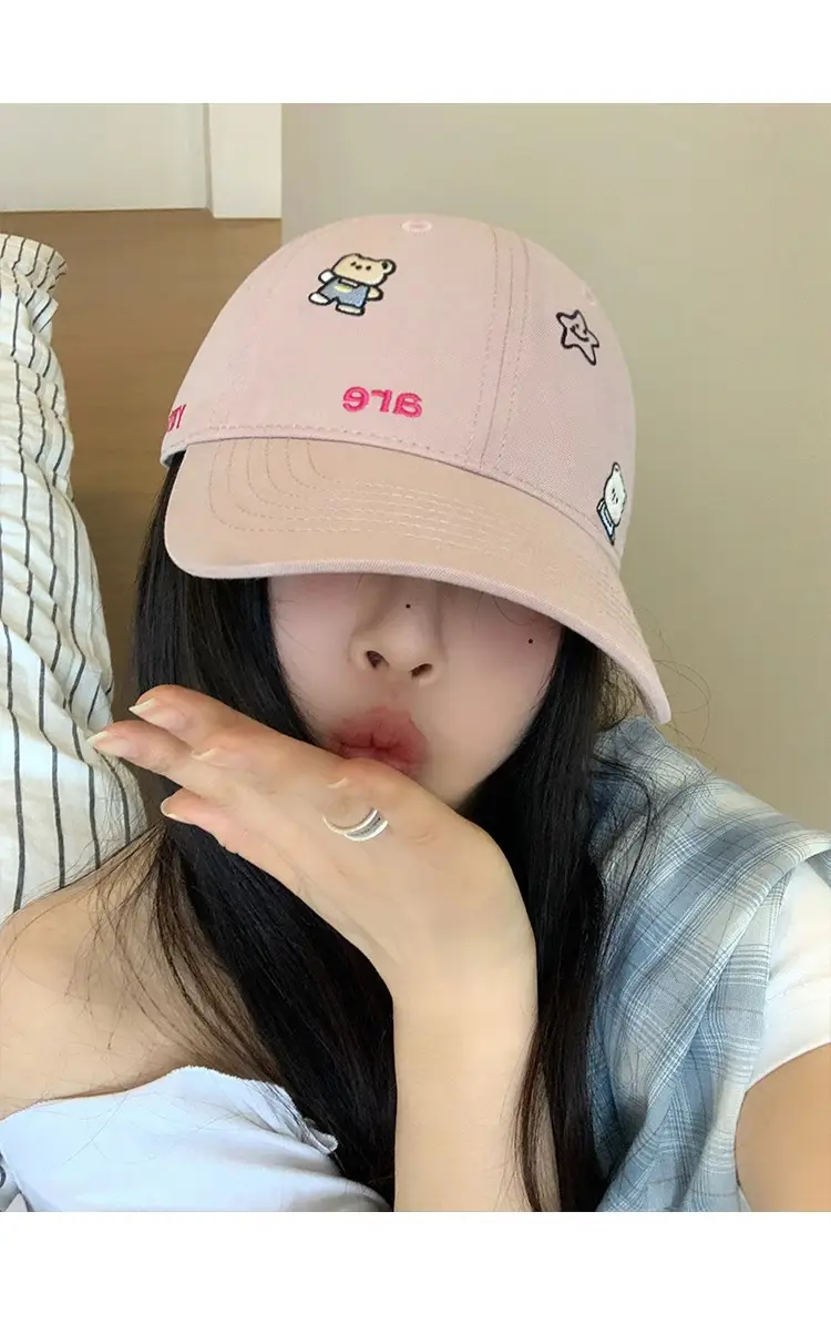 Cute Cartoon Bear Cap Women Pink 2025 — feature 10