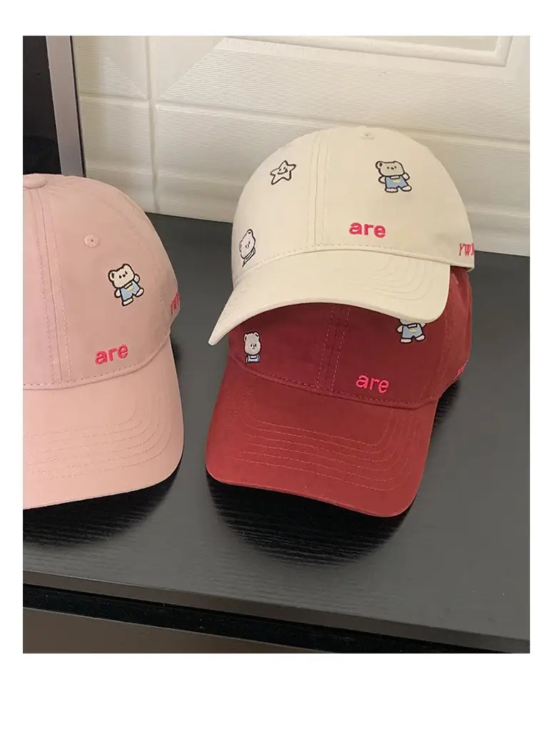 Cute Cartoon Bear Cap Women Pink 2025 — feature 12