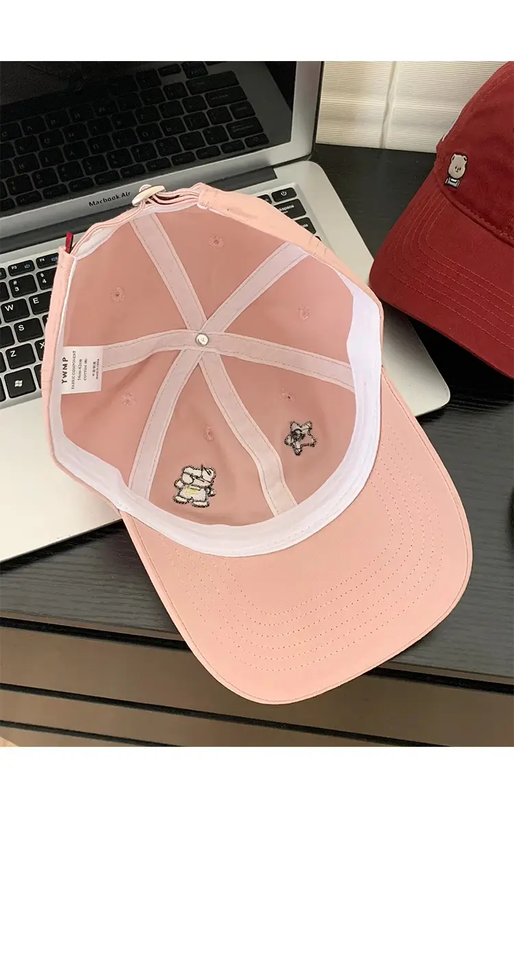 Cute Cartoon Bear Cap Women Pink 2025 — feature 13