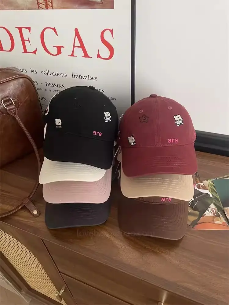 Cute Cartoon Bear Cap Women Pink 2025 — feature 14