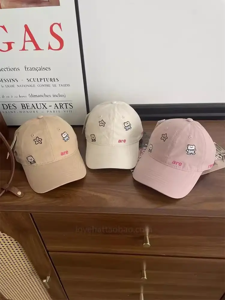 Cute Cartoon Bear Cap Women Pink 2025 — feature 16