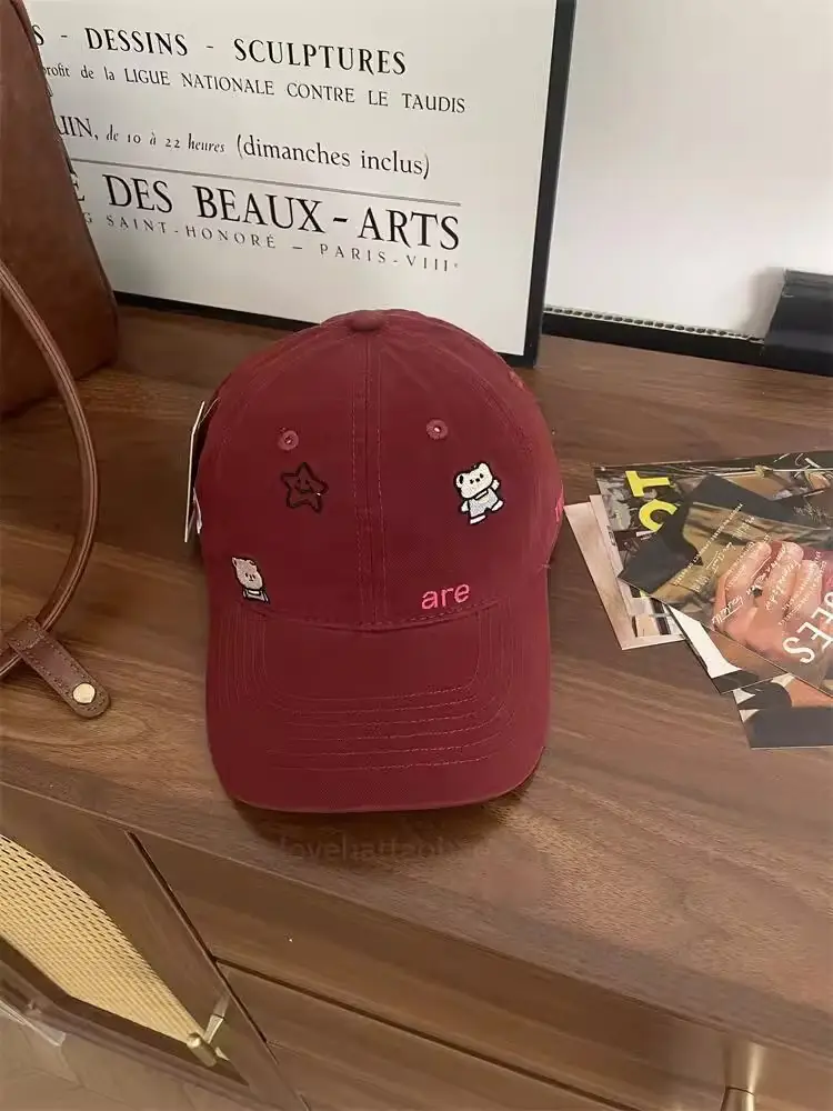 Cute Cartoon Bear Cap Women Pink 2025 — feature 23