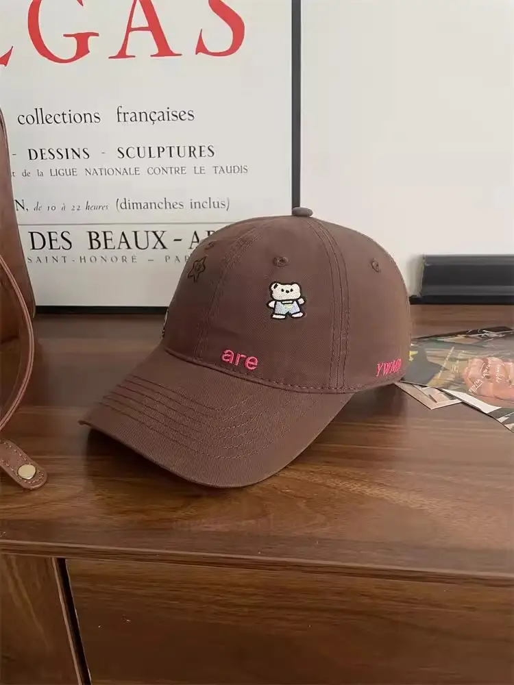 Cute Cartoon Bear Cap Women Pink 2025 — feature 26