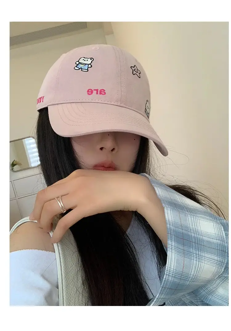 Cute Cartoon Bear Cap Women Pink 2025 — feature 8