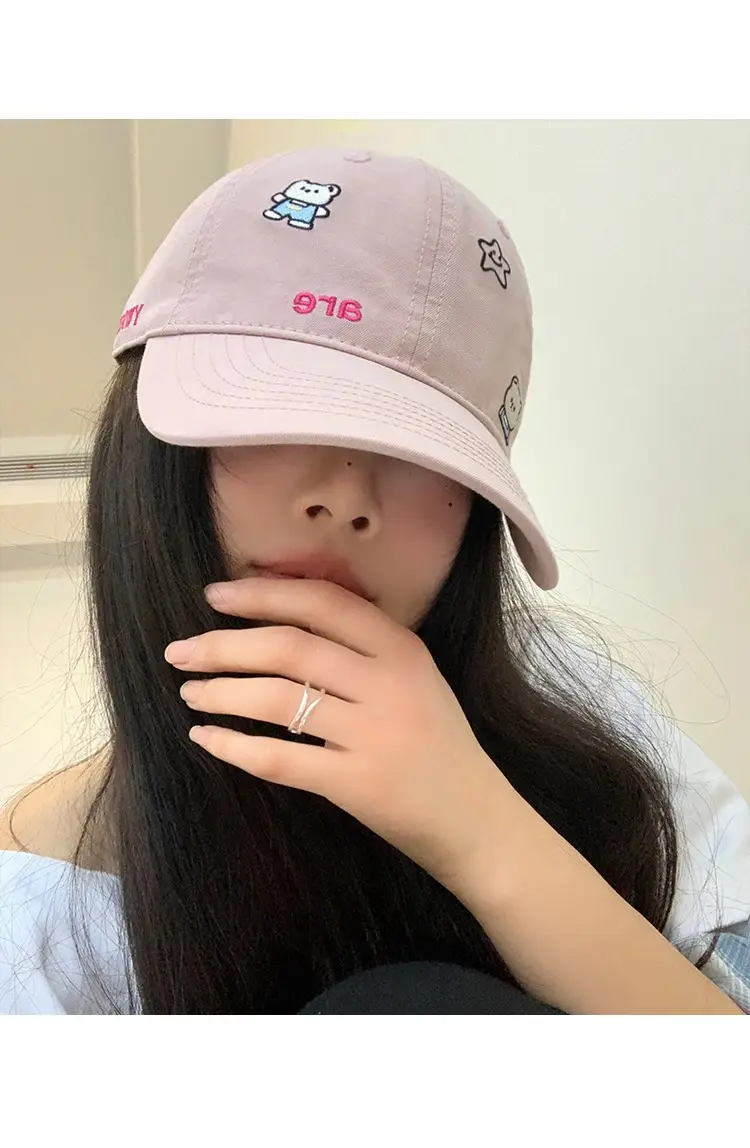 Cute Cartoon Bear Cap Women Pink 2025 — feature 9