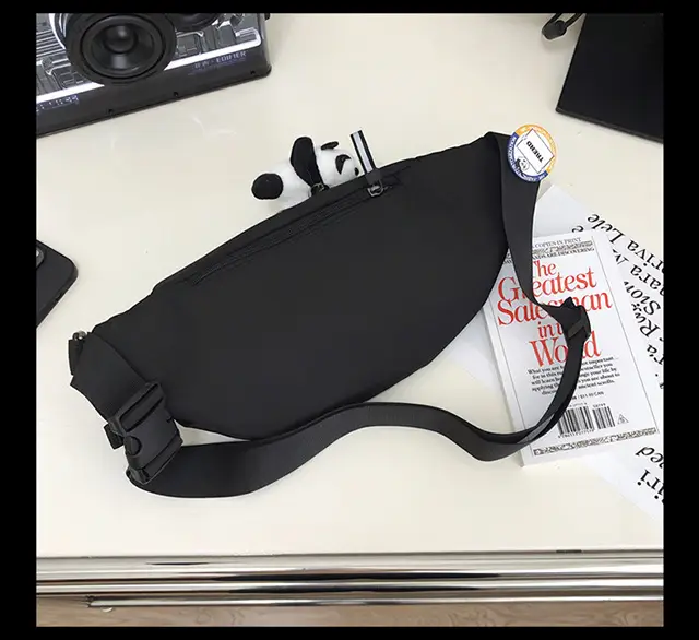 Men's Trendy Crossbody Backpack with White & Black Design — feature 15