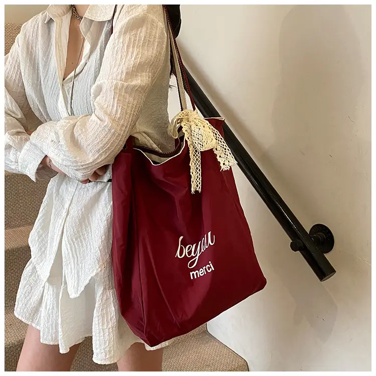 Women's Striped Crossbody Bag with Gold Embroidery — feature 35