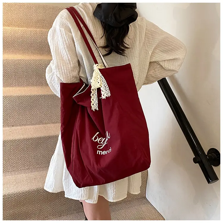 Women's Striped Crossbody Bag with Gold Embroidery — feature 36