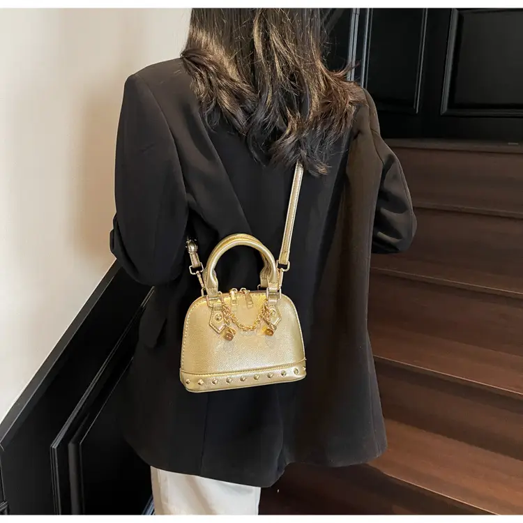 Golden Rivet Satchel Handbag for Women 2025 — feature 12
