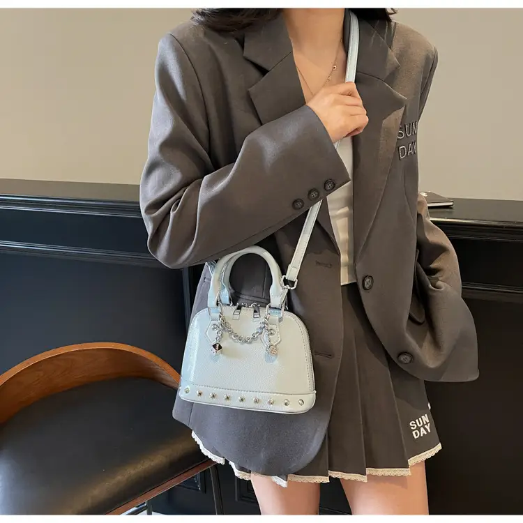 Golden Rivet Satchel Handbag for Women 2025 — feature 13