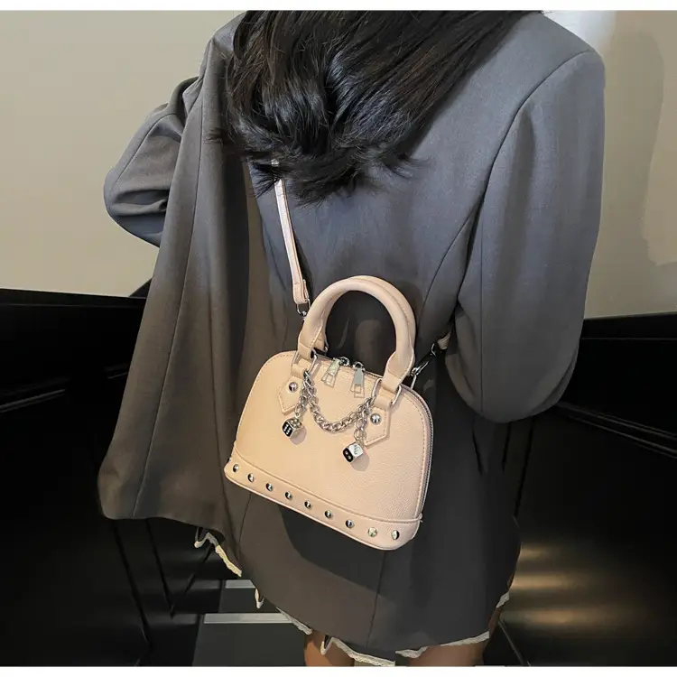 Golden Rivet Satchel Handbag for Women 2025 — feature 17
