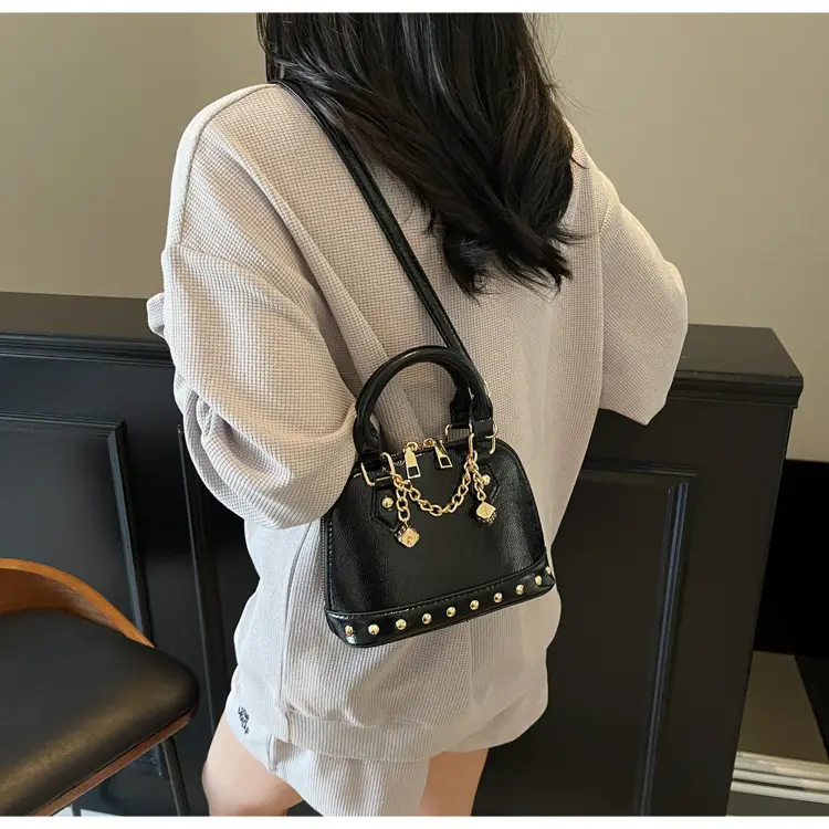Golden Rivet Satchel Handbag for Women 2025 — feature 21
