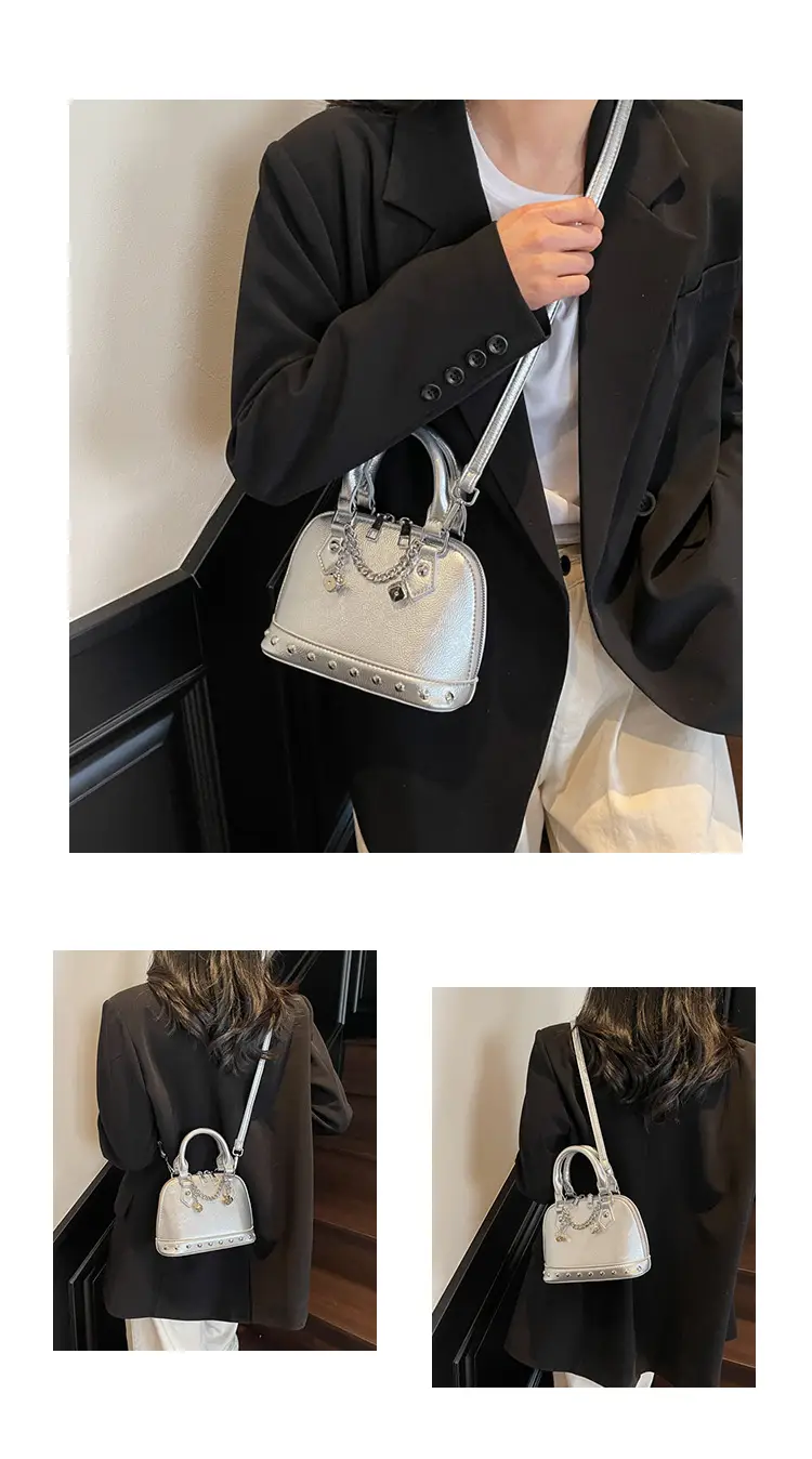 Golden Rivet Satchel Handbag for Women 2025 — feature 22