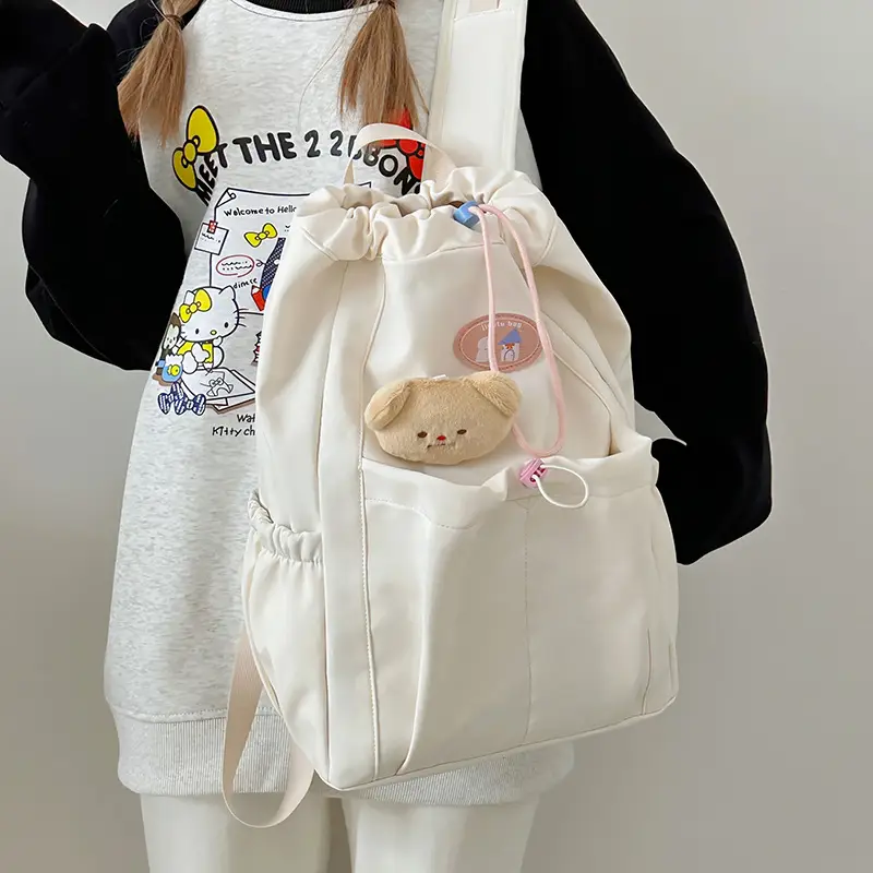 Light Blue Cross-Border School Backpack for Women - Image 13
