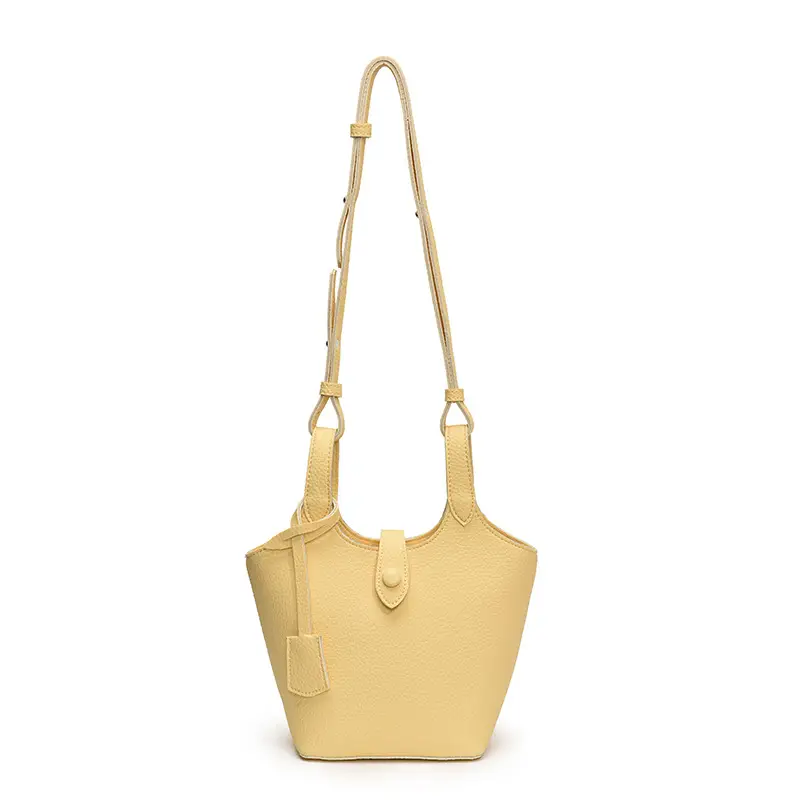 Women's Yellow Textured Shoulder Bag 2025 New Arrival - Image 3