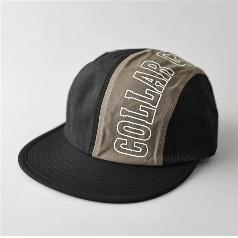 Men Baseball Cap Gold Label White Band Casual Outdoor