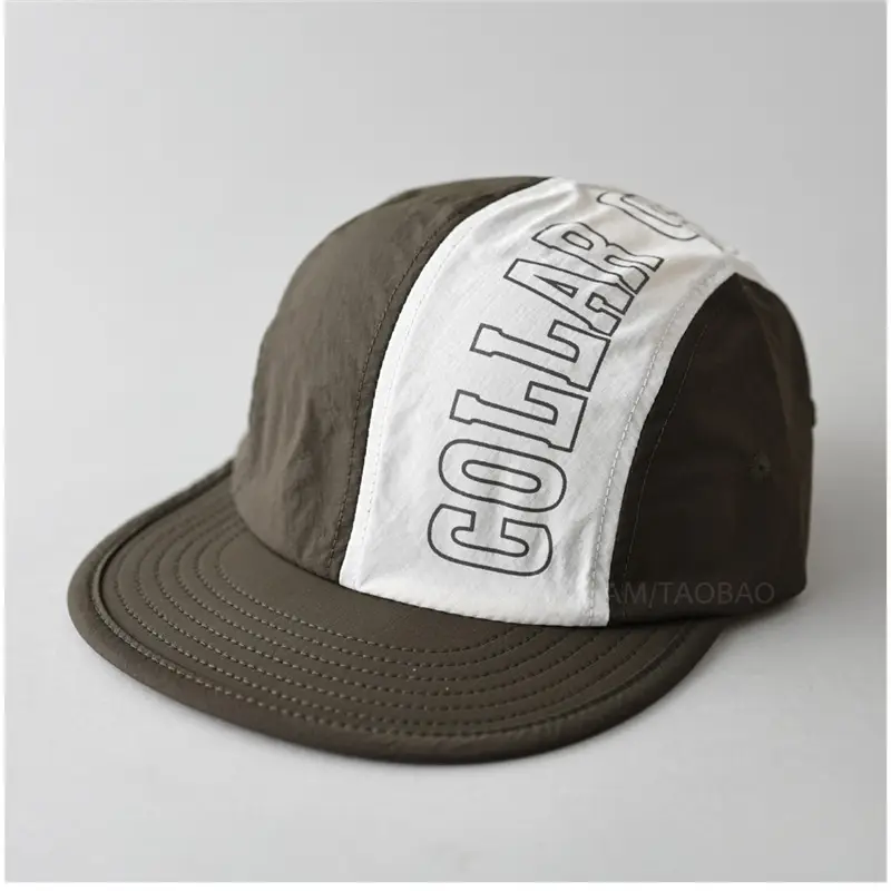 Men Baseball Cap Gold Label White Band Casual Outdoor