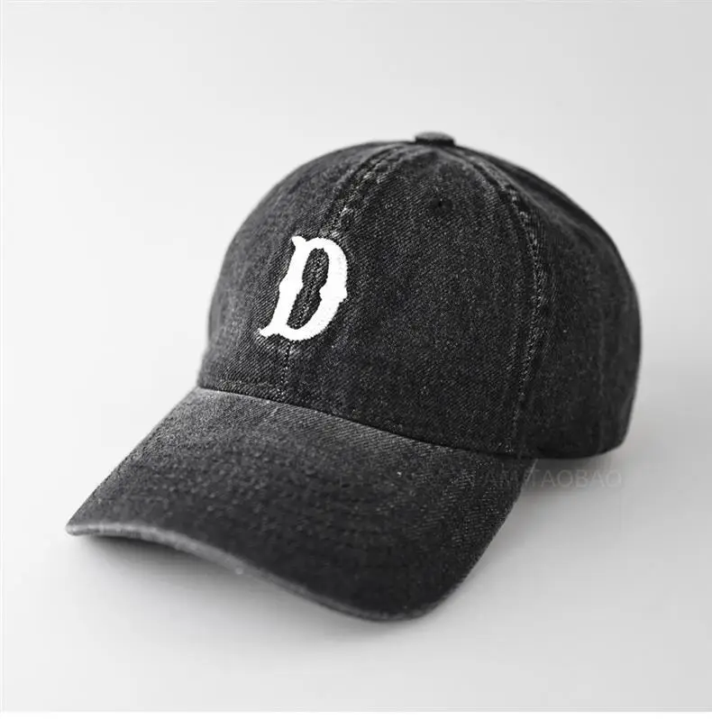 Denim Baseball Cap with Letter Embroidery for Men Women — feature 6