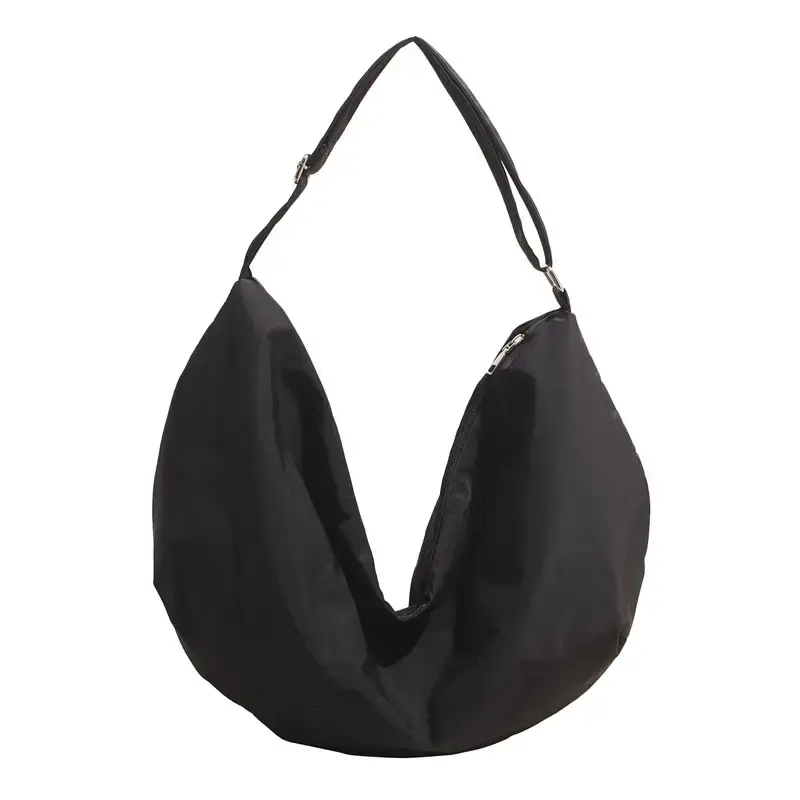 Yellow Nylon Shoulder Bag for Women Large Capacity Commuter