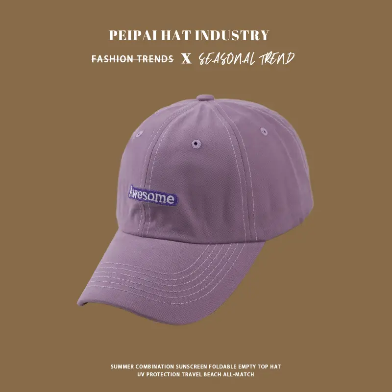 White Embroidered Baseball Cap for Women — feature 4