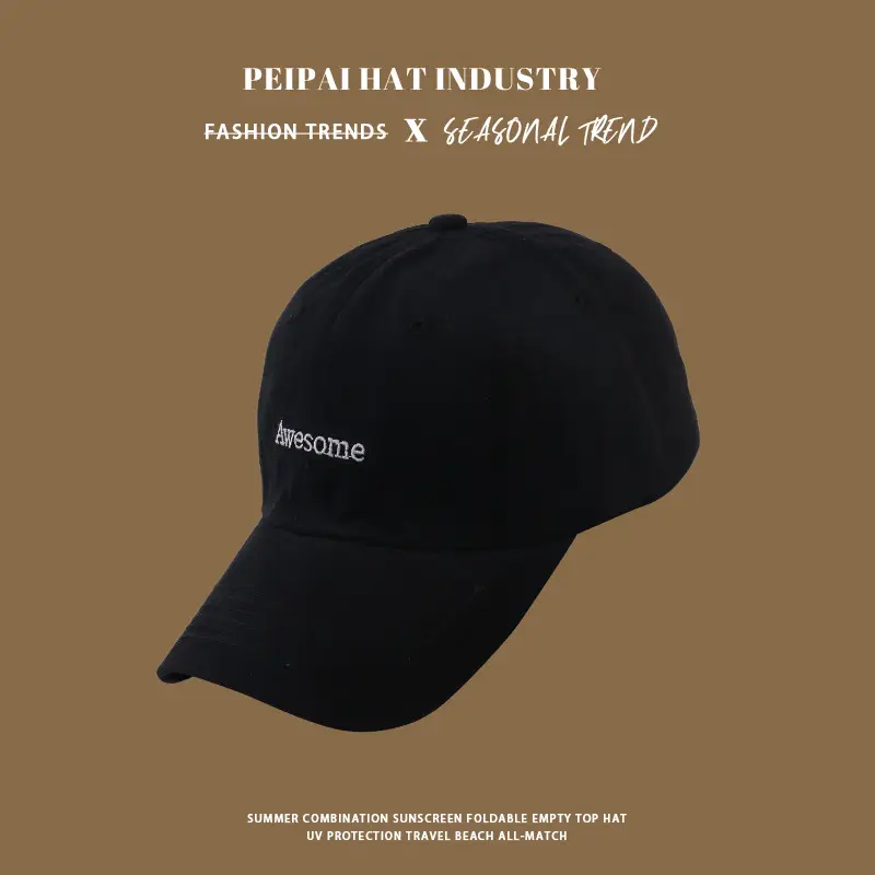 White Embroidered Baseball Cap for Women — feature 6