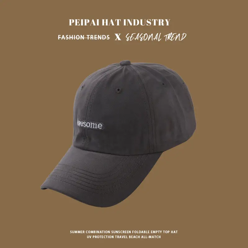 White Embroidered Baseball Cap for Women — feature 7