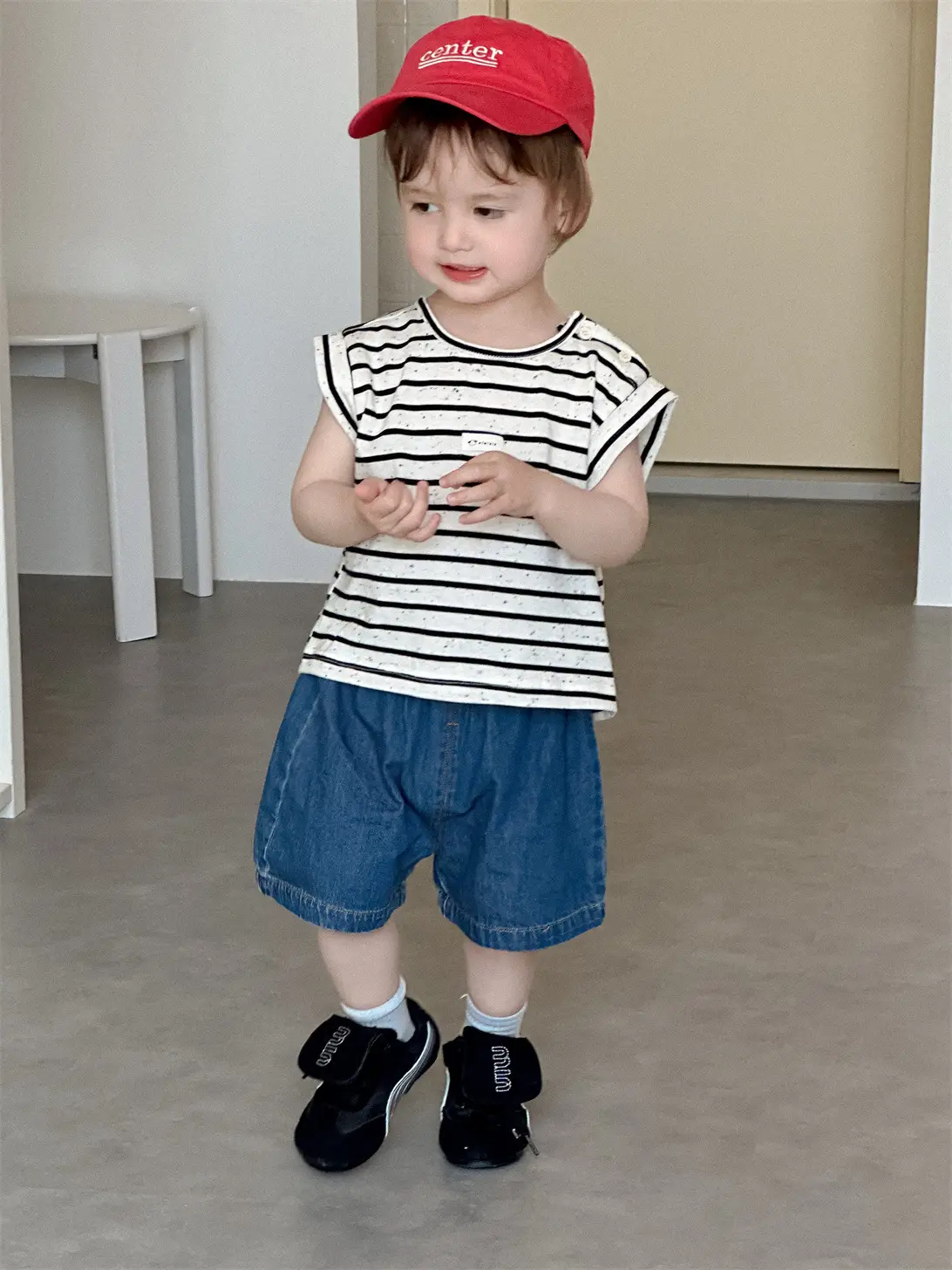 Boys Striped T-Shirt & Denim Shorts Set Summer 2026 - Image 7