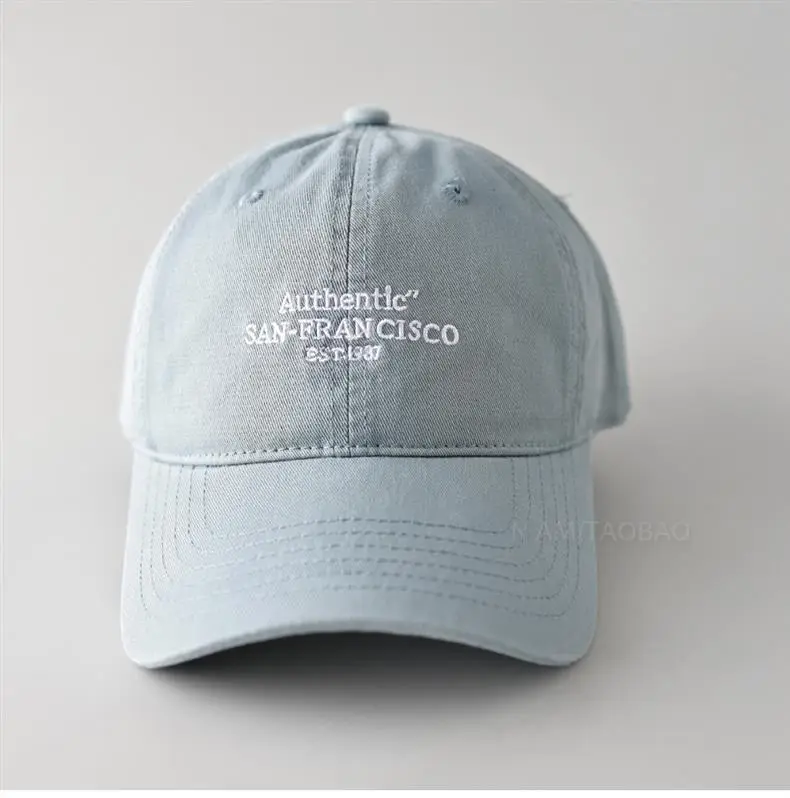Men Navy Blue Letter Embroidered Baseball Cap — feature 5