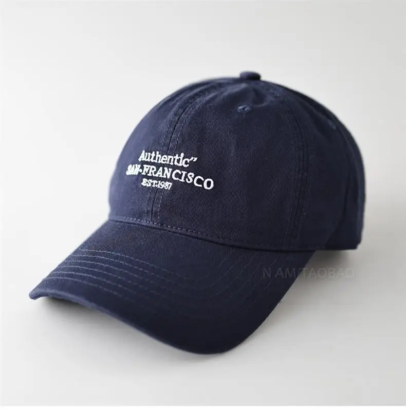 Men Navy Blue Letter Embroidered Baseball Cap — feature 8