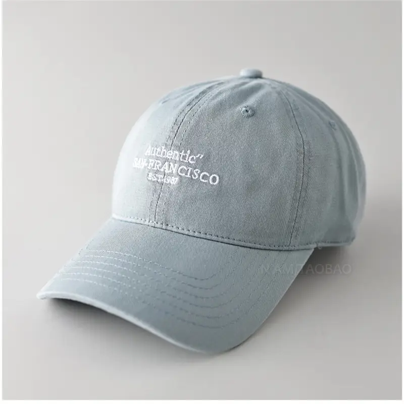 Men Navy Blue Letter Embroidered Baseball Cap - Image 4