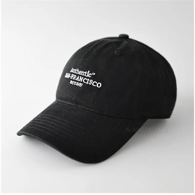 Men Navy Blue Letter Embroidered Baseball Cap - Image 5