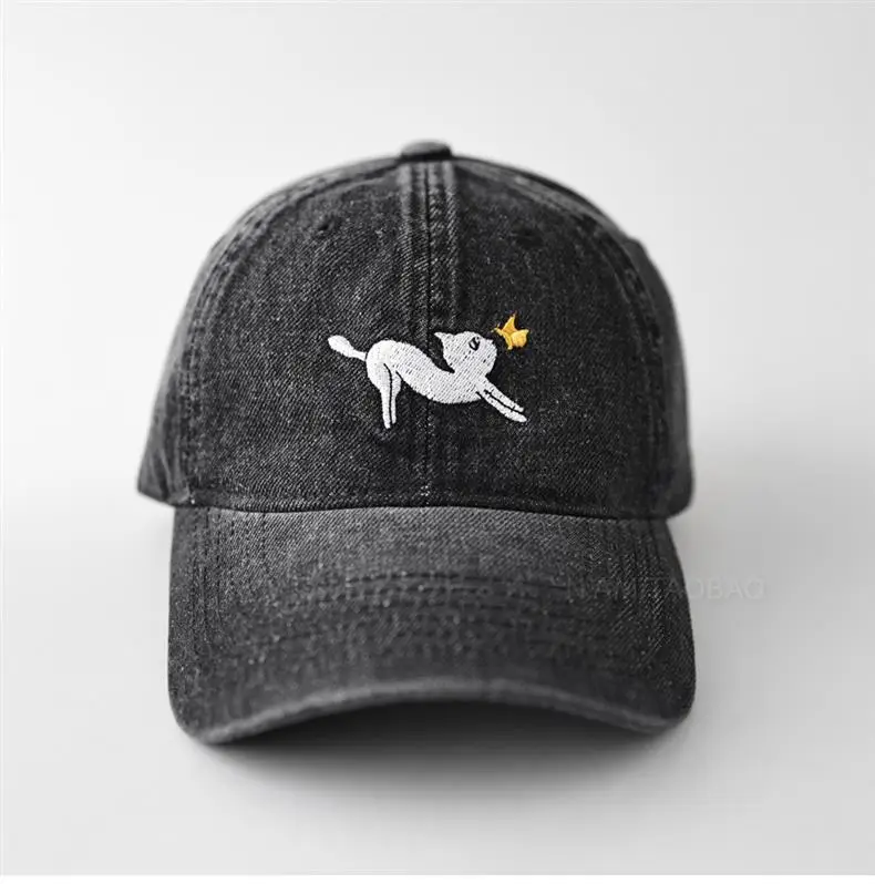 Women Blue Cartoon Dog Cap Sunshade Casual — feature 2