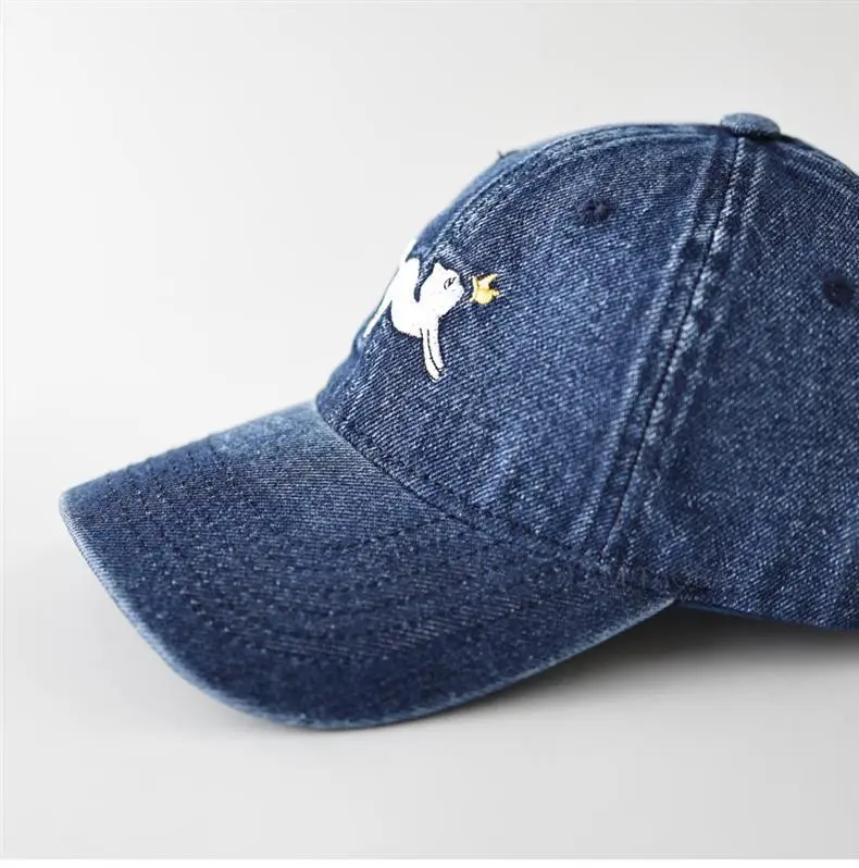 Women Blue Cartoon Dog Cap Sunshade Casual — feature 5