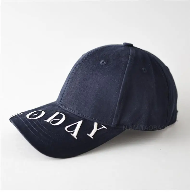 Men Black Letter Embroidered Baseball Cap — feature 11