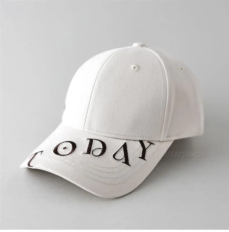 Men Black Letter Embroidered Baseball Cap — feature 2
