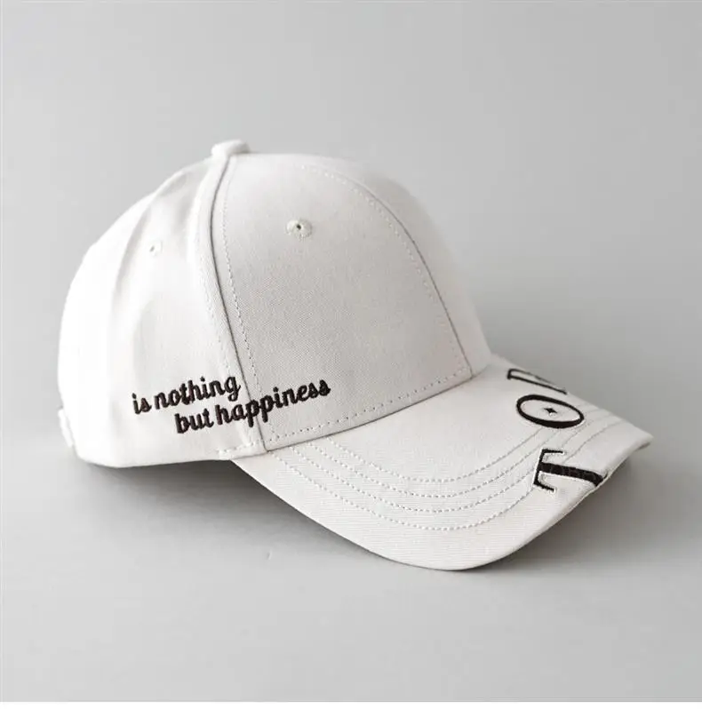 Men Black Letter Embroidered Baseball Cap — feature 3