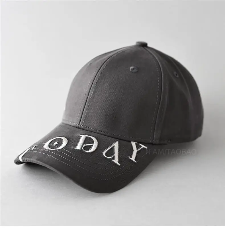 Men Black Letter Embroidered Baseball Cap — feature 6