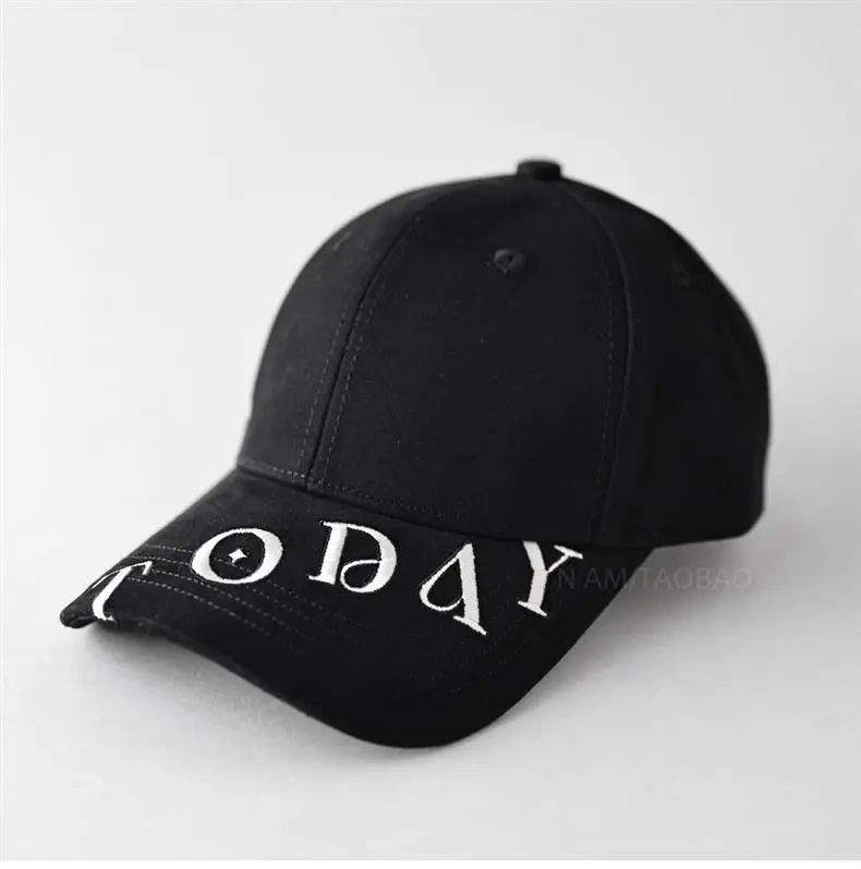 Men Black Letter Embroidered Baseball Cap — feature 7