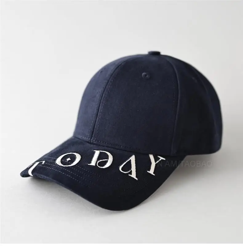 Men Black Letter Embroidered Baseball Cap — feature 8