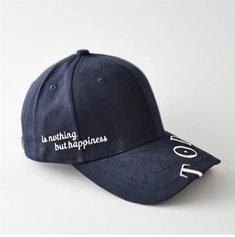 Men Black Letter Embroidered Baseball Cap — feature 9