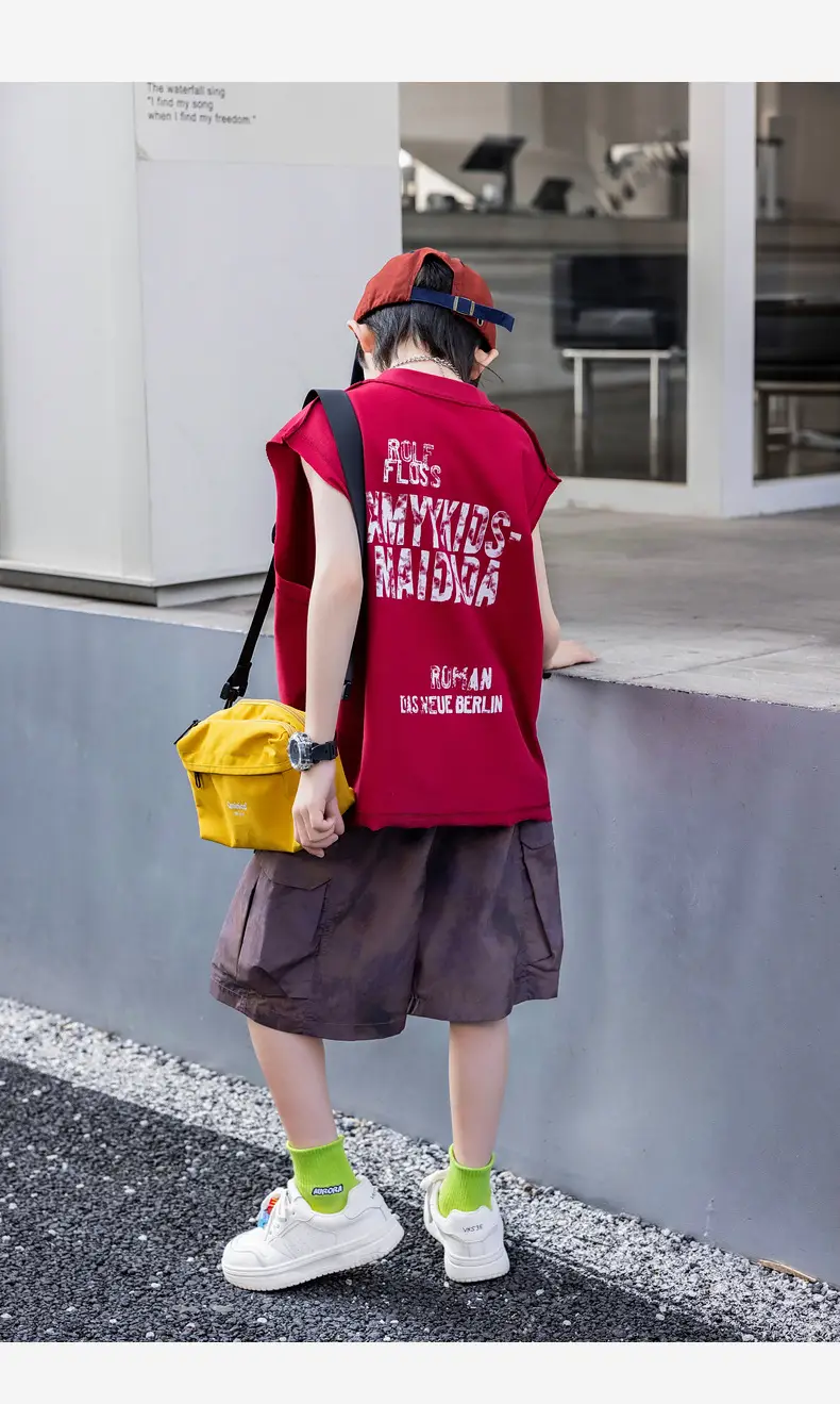 2025 Summer Cartoon Printed Boys Vest Pure Cotton Huzhou Zhili — feature 39