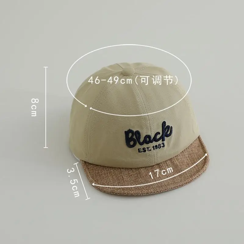 Black Embroidered Baseball Cap for Kids 1983 - Image 11