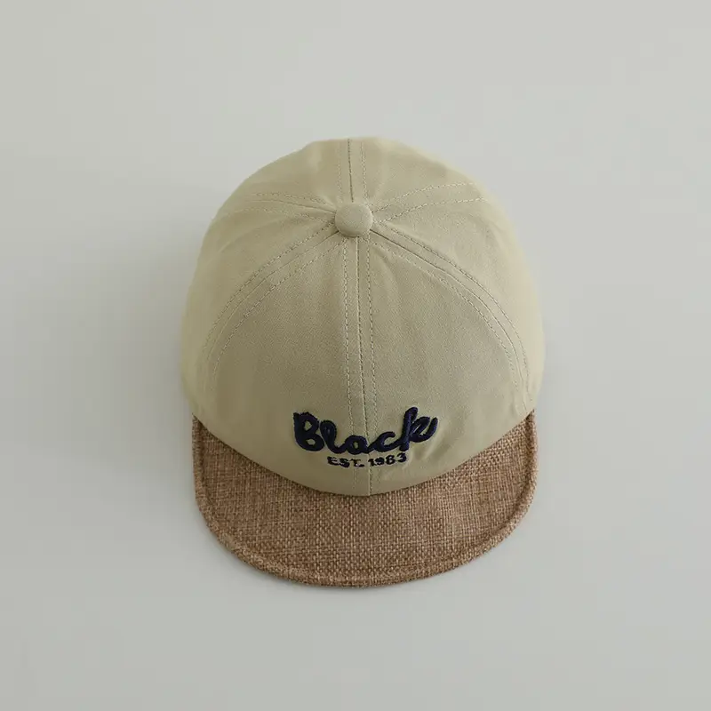 Black Embroidered Baseball Cap for Kids 1983 — feature 9