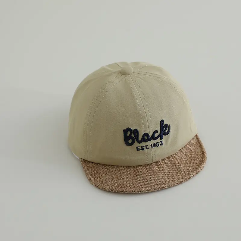 Black Embroidered Baseball Cap for Kids 1983 - Image 2