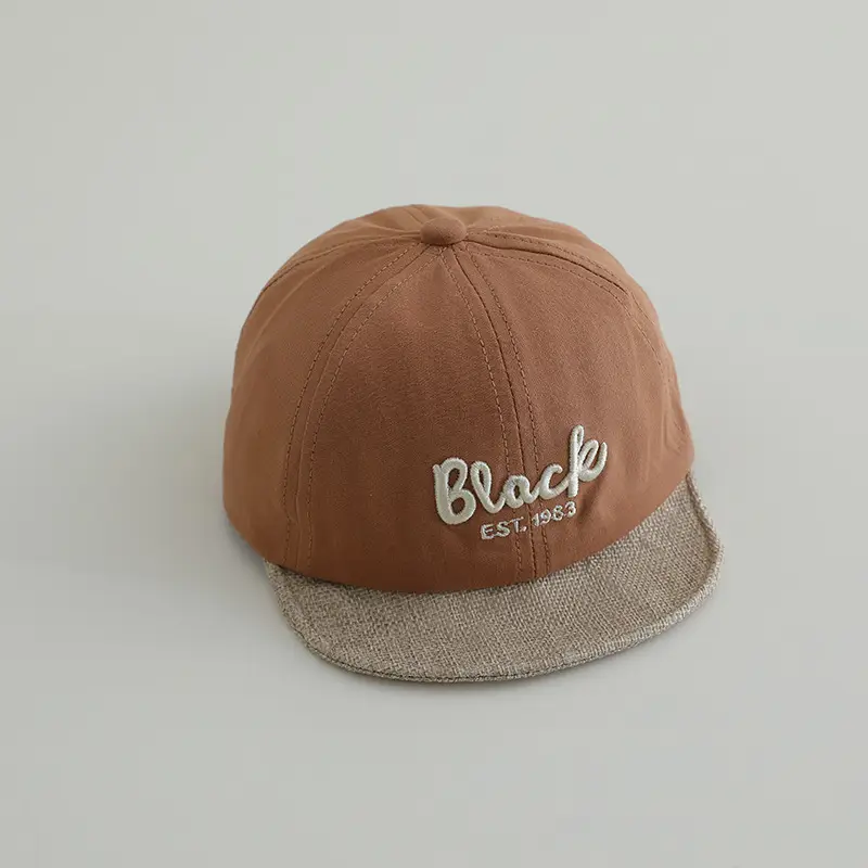 Black Embroidered Baseball Cap for Kids 1983 - Image 3