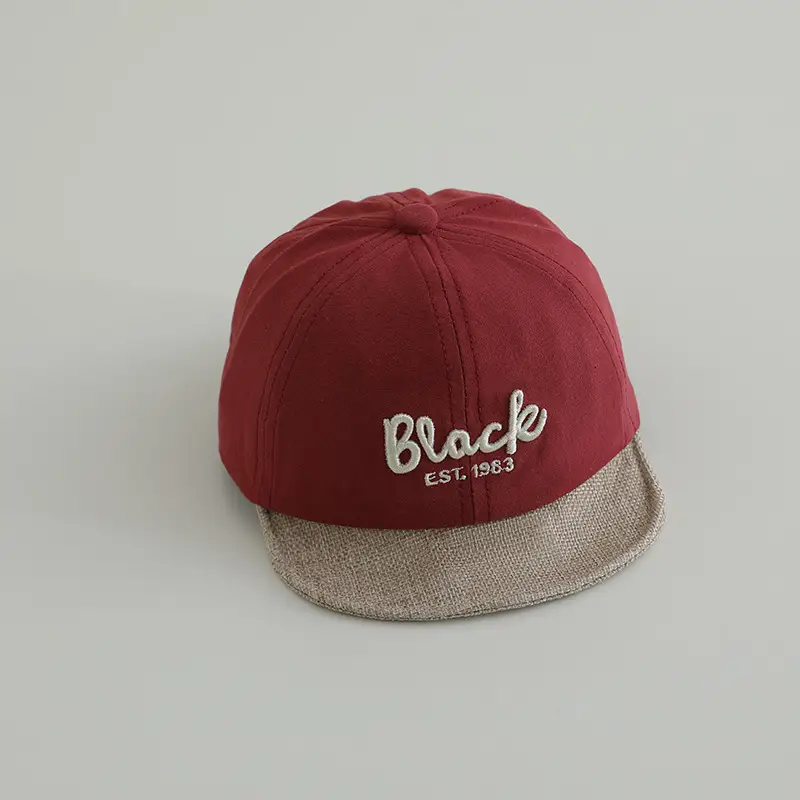 Black Embroidered Baseball Cap for Kids 1983 - Image 4