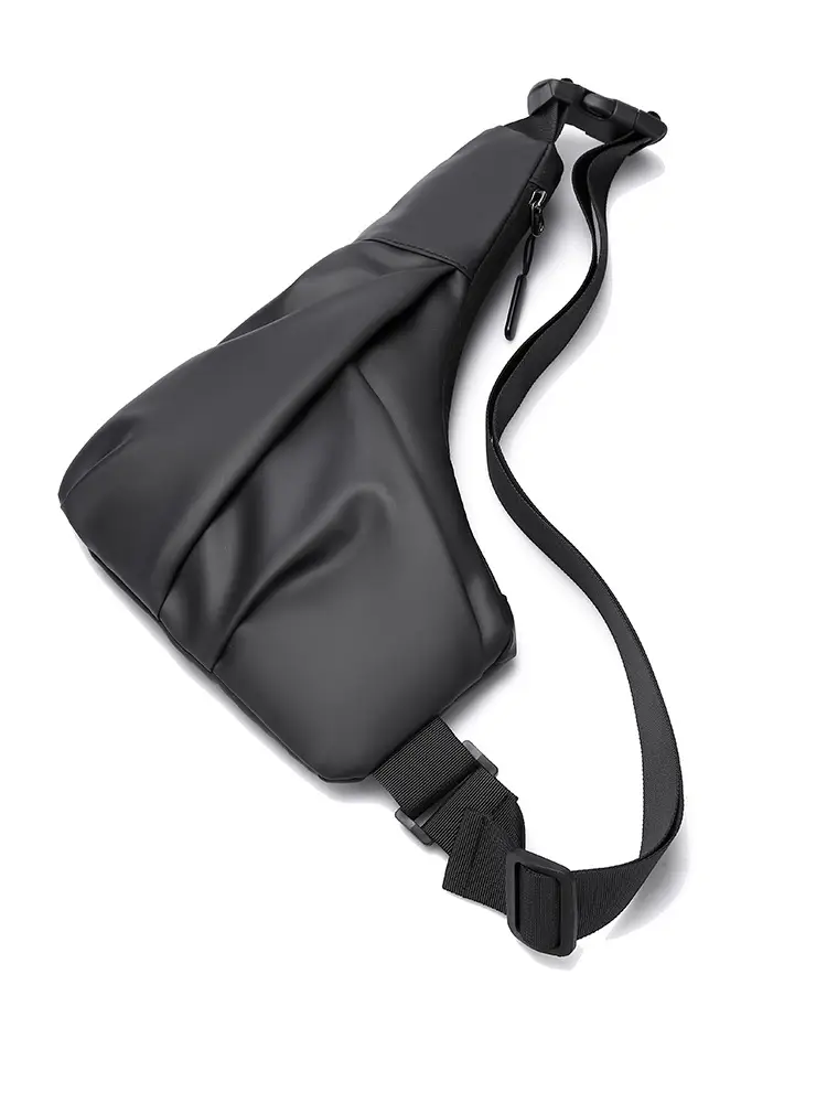 Black Lightweight Crossbody Bag for Men Women