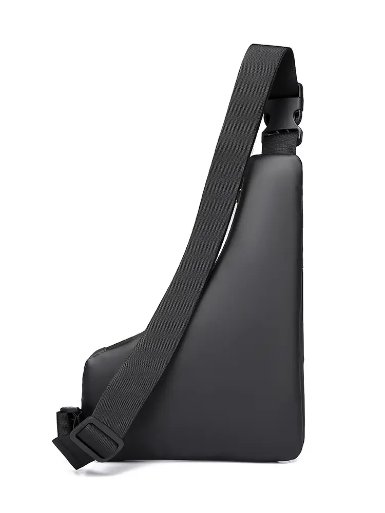 Black Lightweight Crossbody Bag for Men Women
