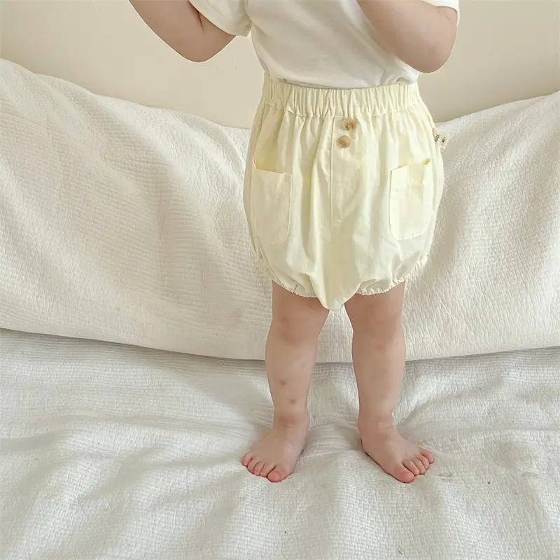 Kids Button Short Sleeve T-Shirt Shorts Set 2026 - Image 2