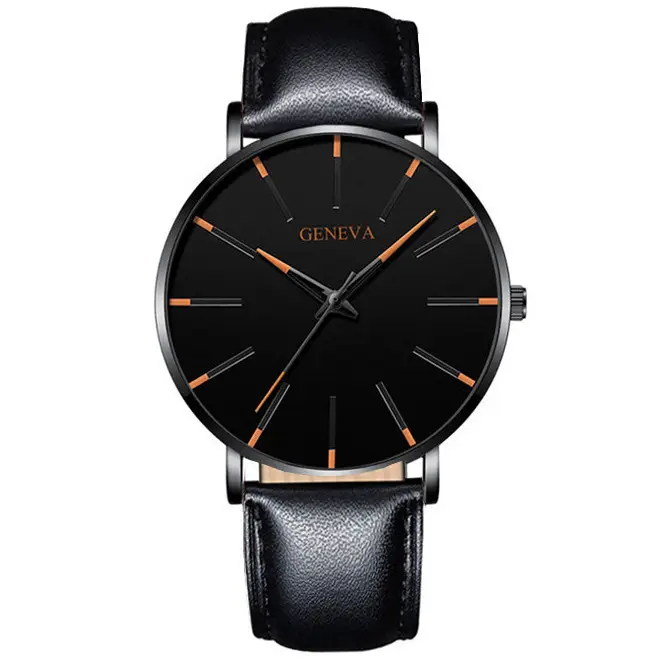 Cross-Border Popular Ultra-Thin Watch Men's Alloy Mesh Strap Simple Quartz Watch Fashion Business Men's Watch Wholesale
